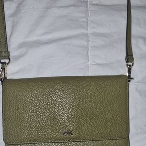 Michael Kors Olive Green Crossbody Bag